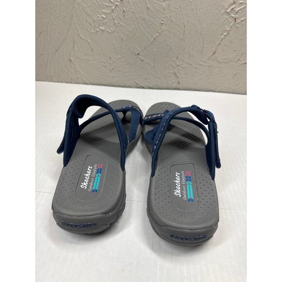 Skechers Women’s Cushioned Footbed Vegan Machine Washable Reggae Fest Sandal 7 - Picture 4 of 6